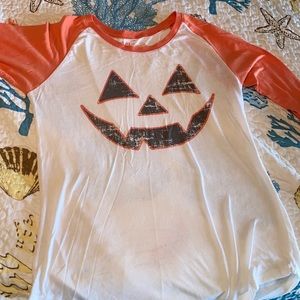 Jack-O-Lantern Baseball Tee